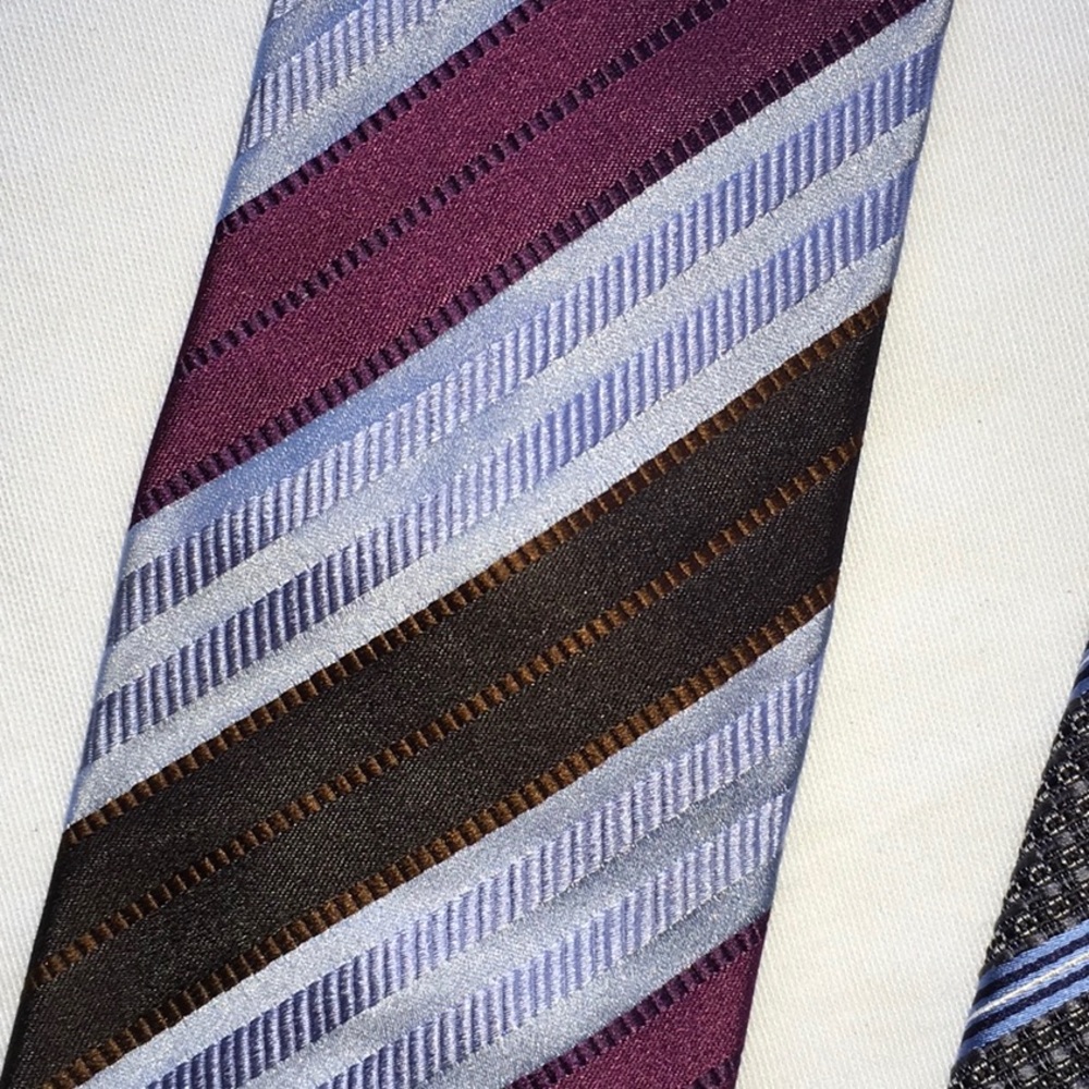 3 Ermenegildo Zegna Striped Ties - Picture 2 of 7